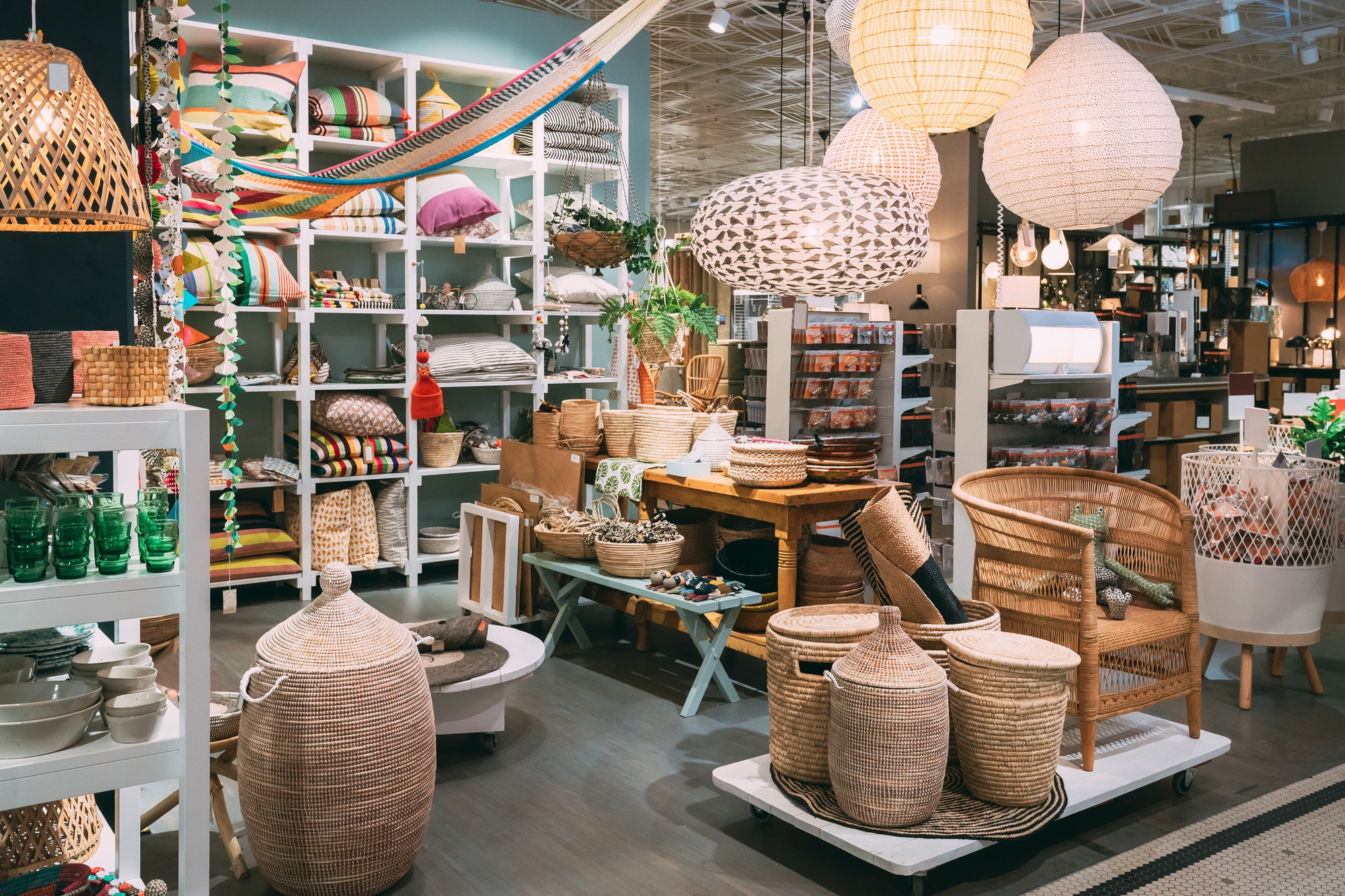 View Of Assortment Of Decor For Interior Shop In Store Of Shoppi